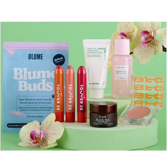 Allure Beauty Box August 2025 GLOW Tower28 FRESH Innisfree BFC Blume FreeShip - Picture 2 of 10